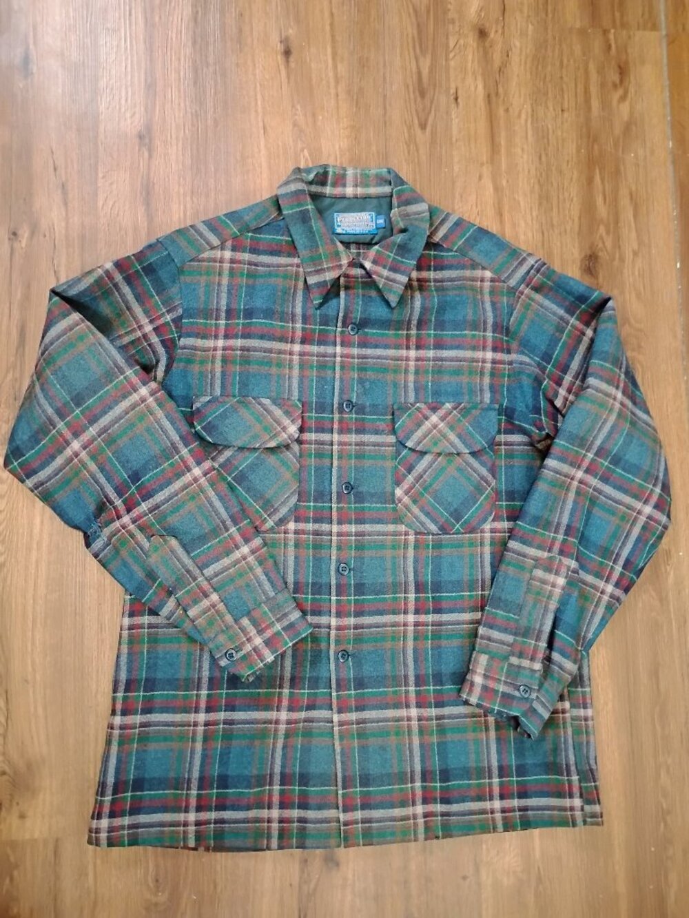Vintage Pendleton Wool Flannel Button Shirt - Picture 2 of 6
